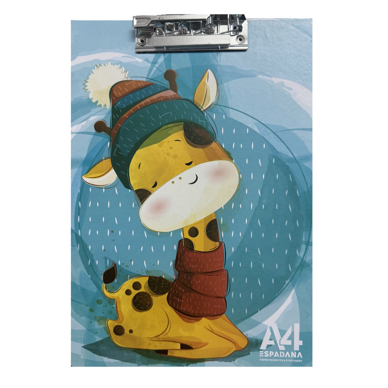 تخته شاسی اسپادانا مدل فانتزی طرح زرافه سایزA4