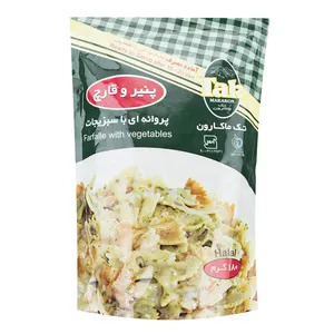 پاستا پروانه ای سبزیجات با طعم پنیر و قارچ تک ماکارون مقدار 180 گرمی
