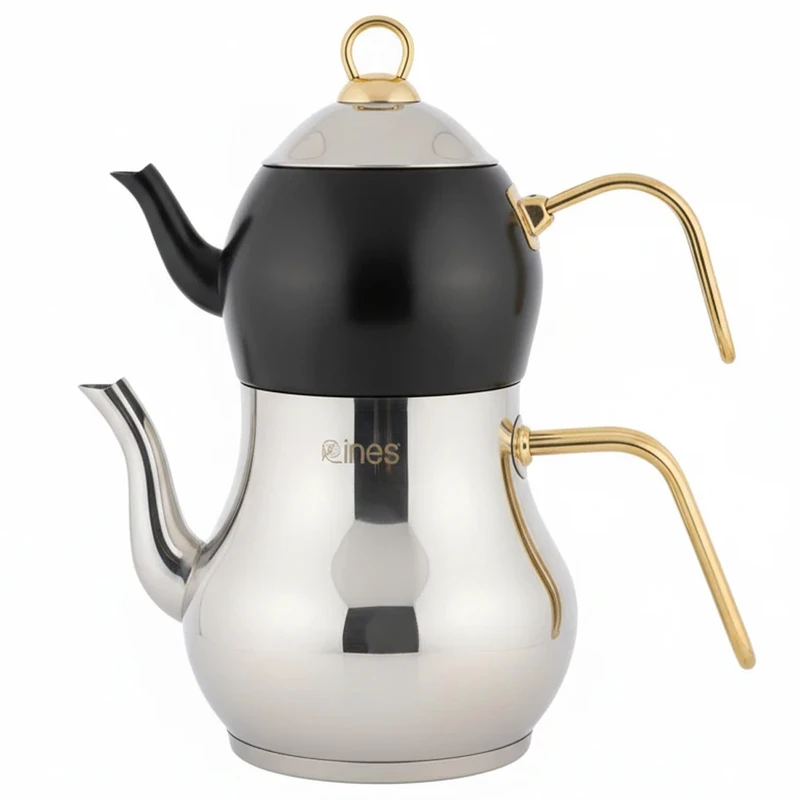 ست کتری و قوری لینس مدل SHAHMERAN گنجایش کتری 2.5 لیتر و گنجایش قوری 1.2 لیتر 