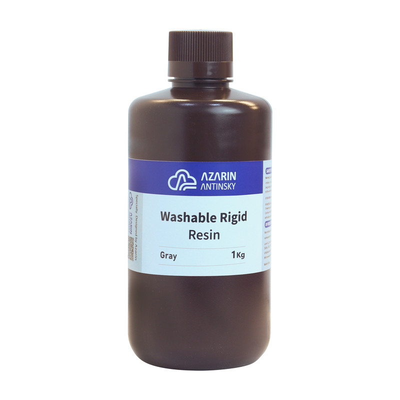 رزین قابل شستشو پرینتر سه بعدی آذرین مدل Washable Rigid حجم 1 لیتر