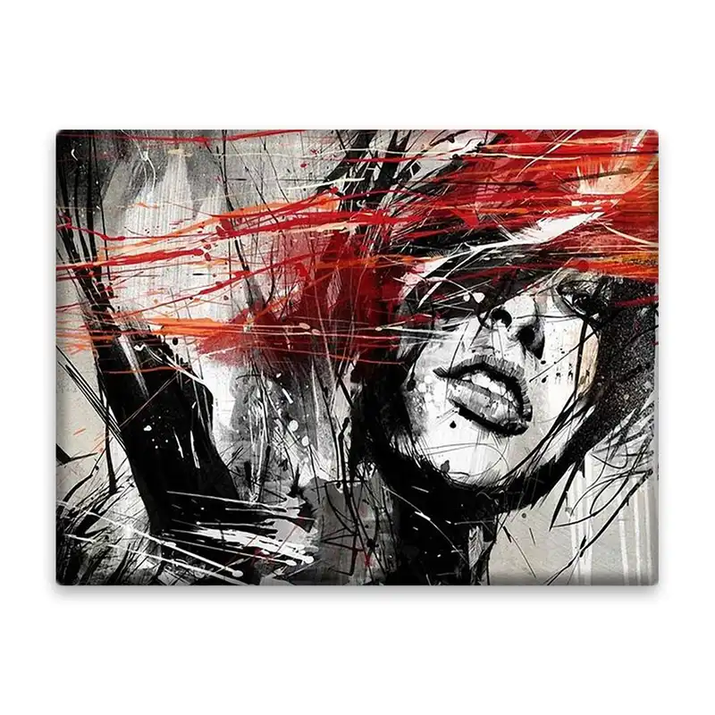 کاشی اطلس آبی طرح انتزاعی دختر مدل T1277