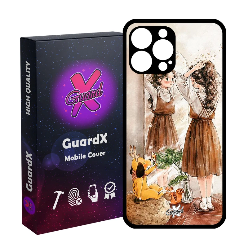 کاور گارد ایکس طرح Girl مدل Glass10306 مناسب برای گوشی موبایل اپل iPhone 13 Pro Max