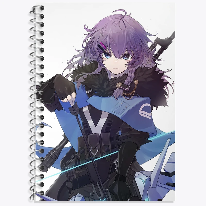 دفتر زبان 50 برگ خندالو مدل دو خط طرح بازی ولورانت (Valorant) کد 33091