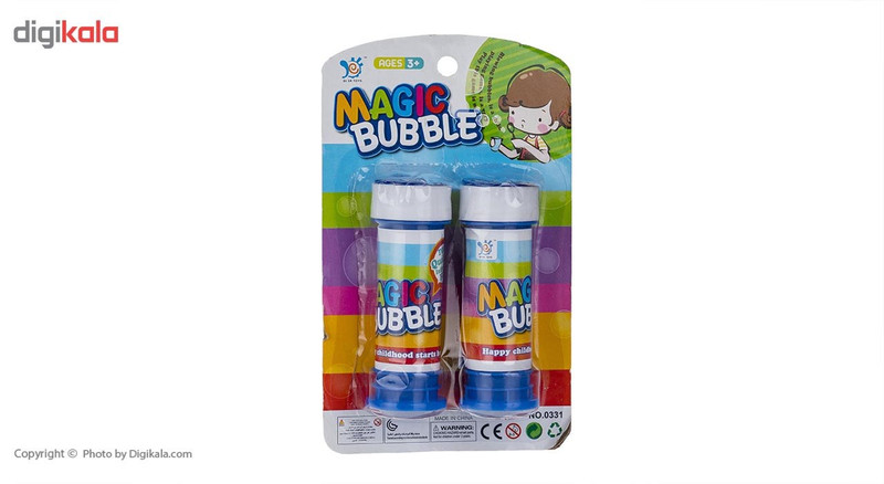 مایع حباب ساز مدل Magic Bubble بسته دو عددی