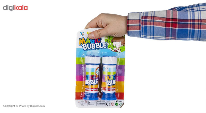 مایع حباب ساز مدل Magic Bubble بسته دو عددی