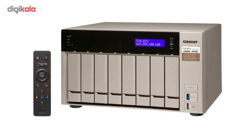 ذخیره ساز تحت شبکه کیونپ مدل TVS-873-8G