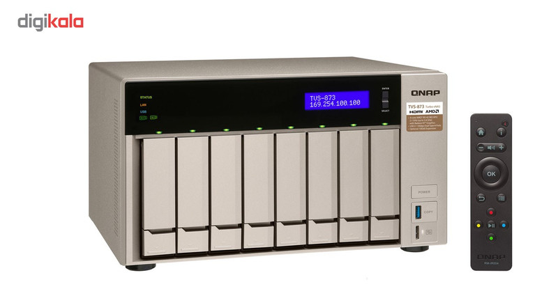 ذخیره ساز تحت شبکه کیونپ مدل TVS-873-8G