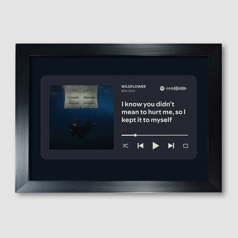 تابلوی مدل تابلوی موزیکال طرح WILDFLOWER by Billie Eilish