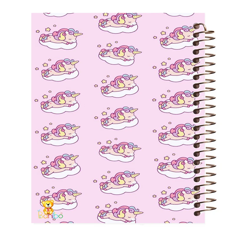 دفتر نقاشی 50 برگ بانیبو مدل  یونیکورن کد 1009