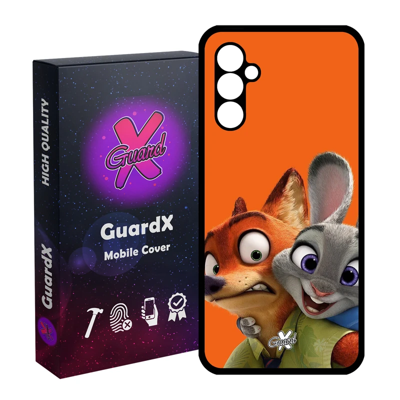 کاور گارد ایکس طرح Zootopia مدل Glass10047 مناسب برای گوشی موبایل سامسونگ Galaxy A24/A24 4G/M34 5G