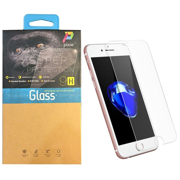 محافظ صفحه نمایش تمام چسب شیشه ای پیکسی مدل Clear مناسب برای گوشی اپل آیفون 8/7 پلاس محافظ صفحه نمایش تمام چسب شیشه ای پیکسی مدل Clear مناسب برای گوشی اپل آیفون 8/7 پلاس