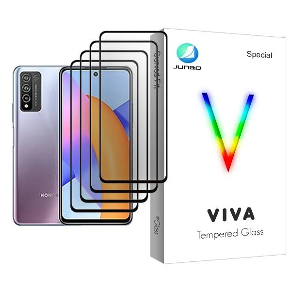 محافظ صفحه نمایش جانبو مدل Viva Glass MIX004 مناسب برای گوشی موبایل آنر 10X Lite بسته چهار عددی