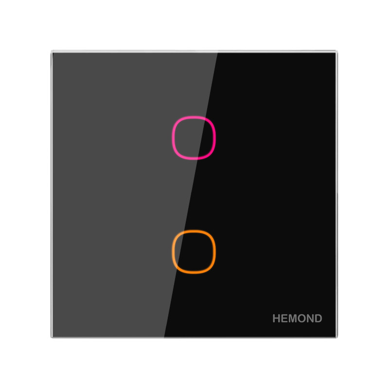 قیمت و خرید کلید لمسی هوشمند هموند مدل Sw1B-2C-W