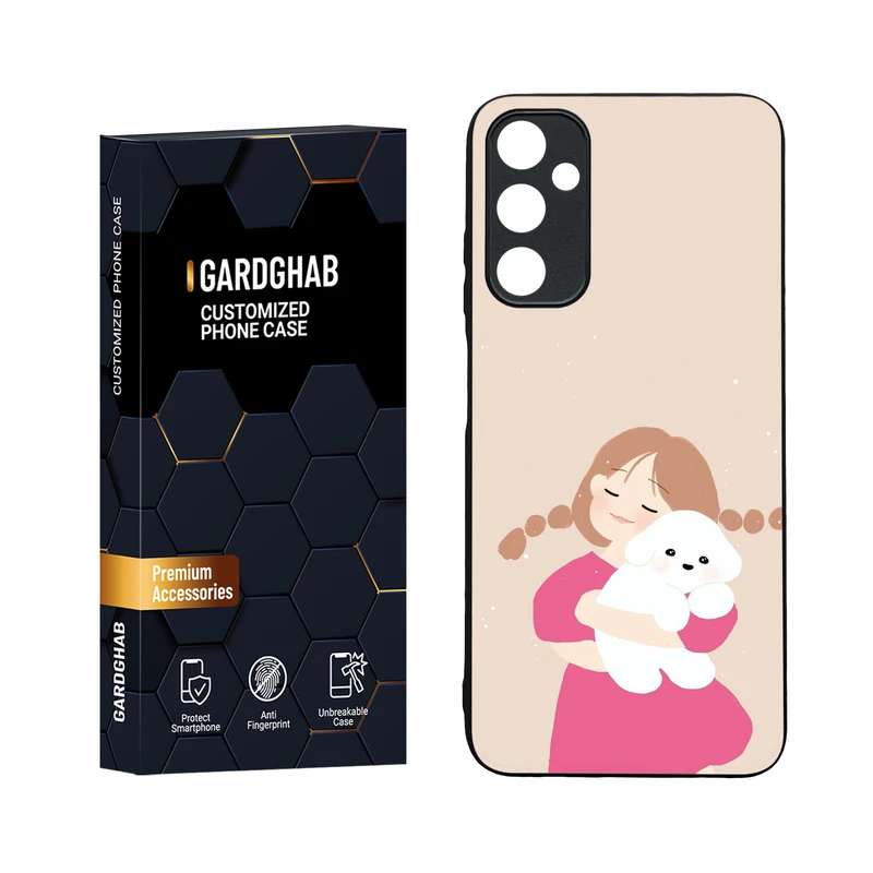 کاور گارد قاب مدل دورژله ای پشت گلس دخترانه مناسب برای گوشی موبایل سامسونگ Galaxy A05s