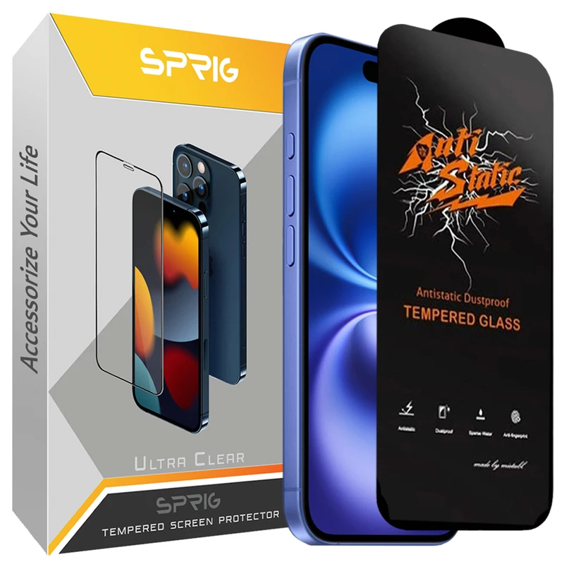 محافظ صفحه نمایش اسپریگ مدل Antistatic مناسب برای گوشی موبایل اپل Iphone 16