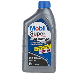 روغن موتور خودرو موبیل مدل High Mileage 10W-40 حجم 946 میلی لیتر