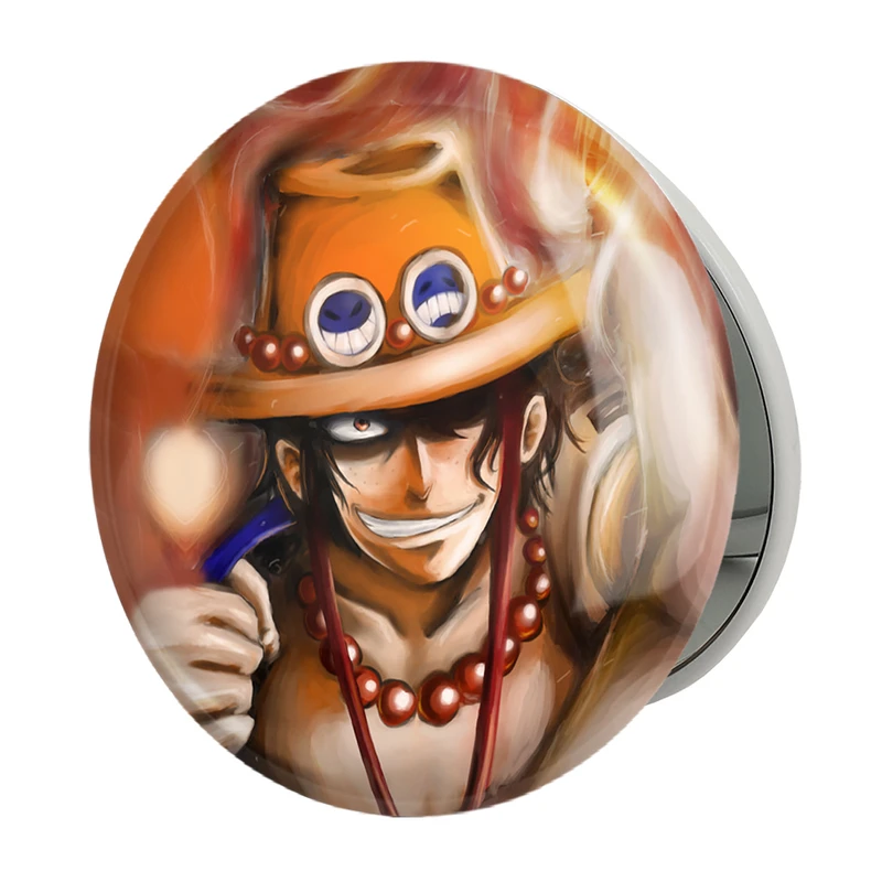 آینه جیبی خندالو طرح پورتگاس انیمه وان پیس One Piece مدل تاشو کد 17226 