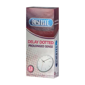 کاندوم بست لایف مدل Delay Dotted بسته 12 عددی