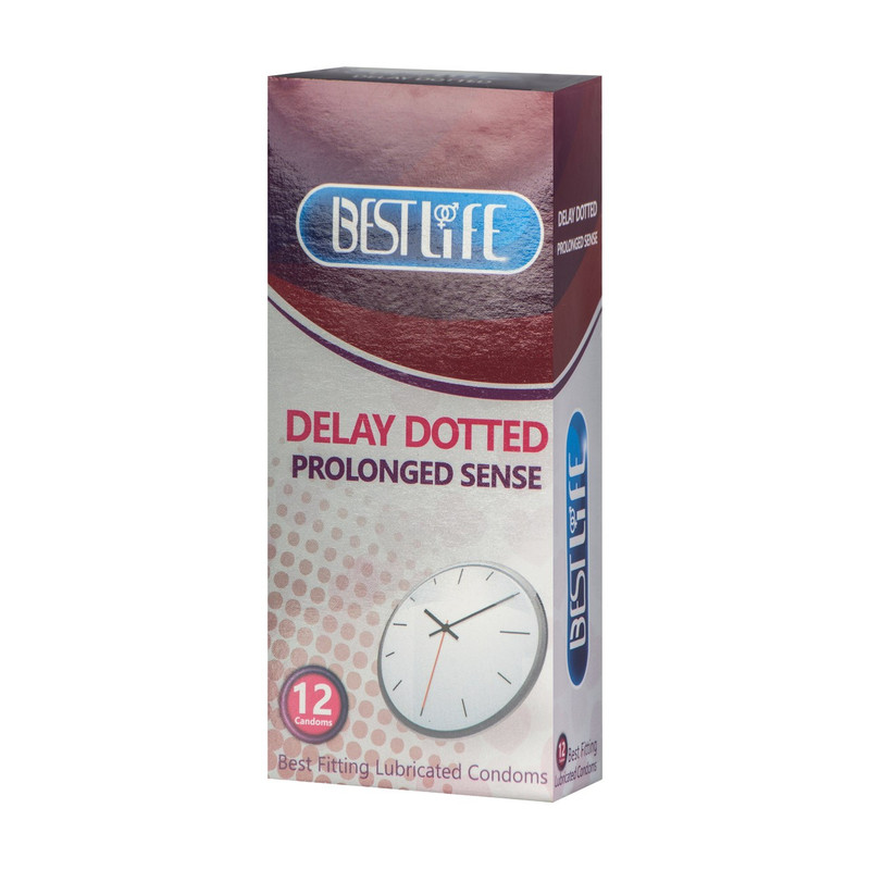 کاندوم بست لایف مدل Delay Dotted بسته 12 عددی