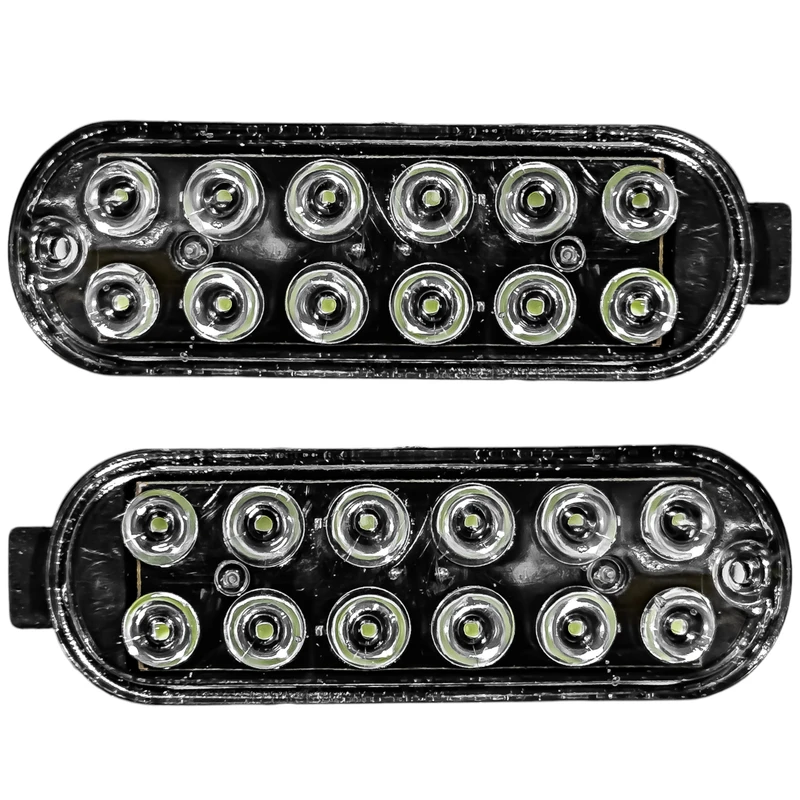 چراغ راهنما داخل سپر تی اس کو مدل ۱۲ تایی - LED مناسب برای پراید بسته ۲ عددی