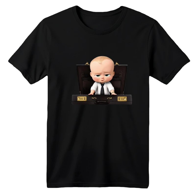 تی شرت آستین کوتاه یقه گرد بچگانه مدل بچه رئیس