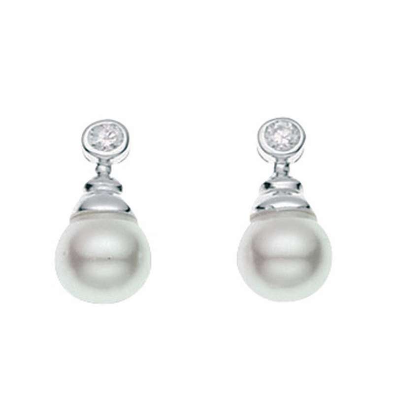 گوشواره نقره المنت مدل R2924W