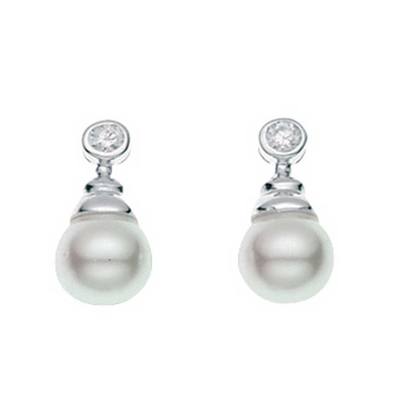 گوشواره نقره المنت مدل R2924W
