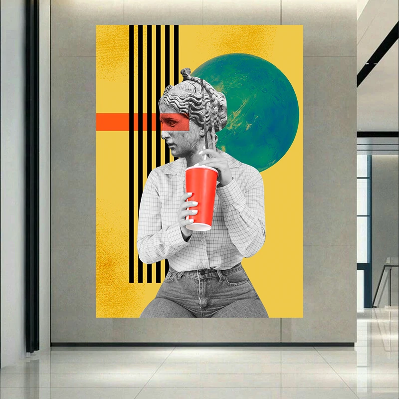  استیکر طرح انتزاعی مینیمال و تلفیقی کد PD777