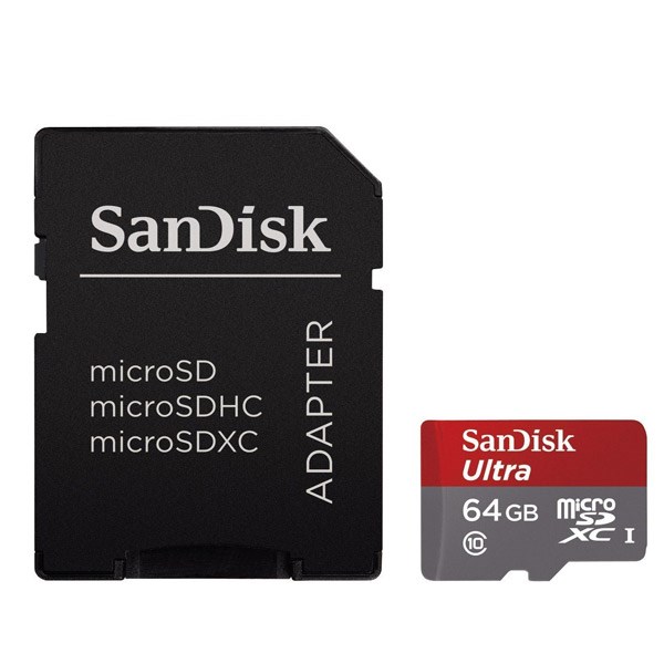 تصویر کارت حافظه سن دیسک microSDXC 64GB UHS-I Card with Adapter