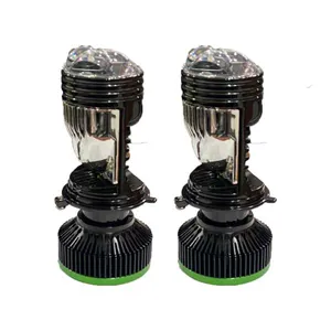 هدلایت خودرو لنزو مدل 3 لنز پایه H4 بسته دو عددی