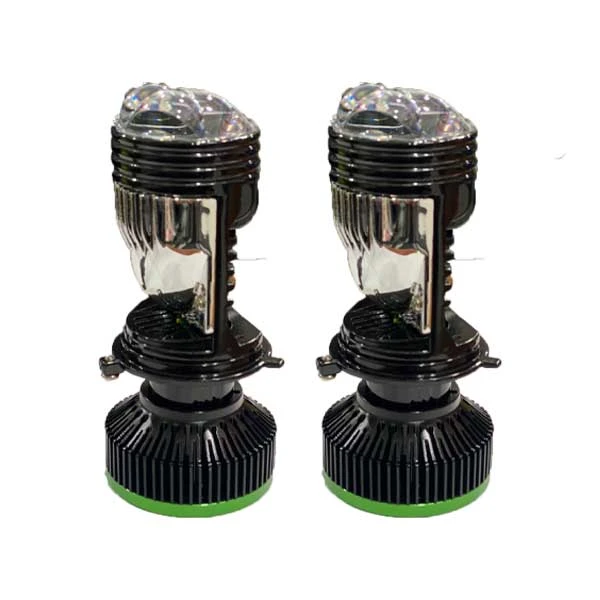 هدلایت خودرو لنزو مدل 3 لنز پایه H4 بسته دو عددی