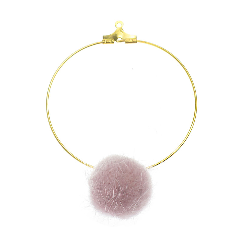 گوشواره دخترانه مدل گوی و حلقه