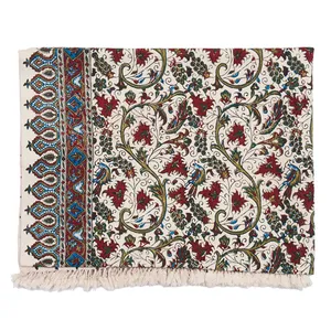 سفره قلمکار اعلاء اثر رستا طرح 57-11-118 سایز 100 × 150 سانتی متر
