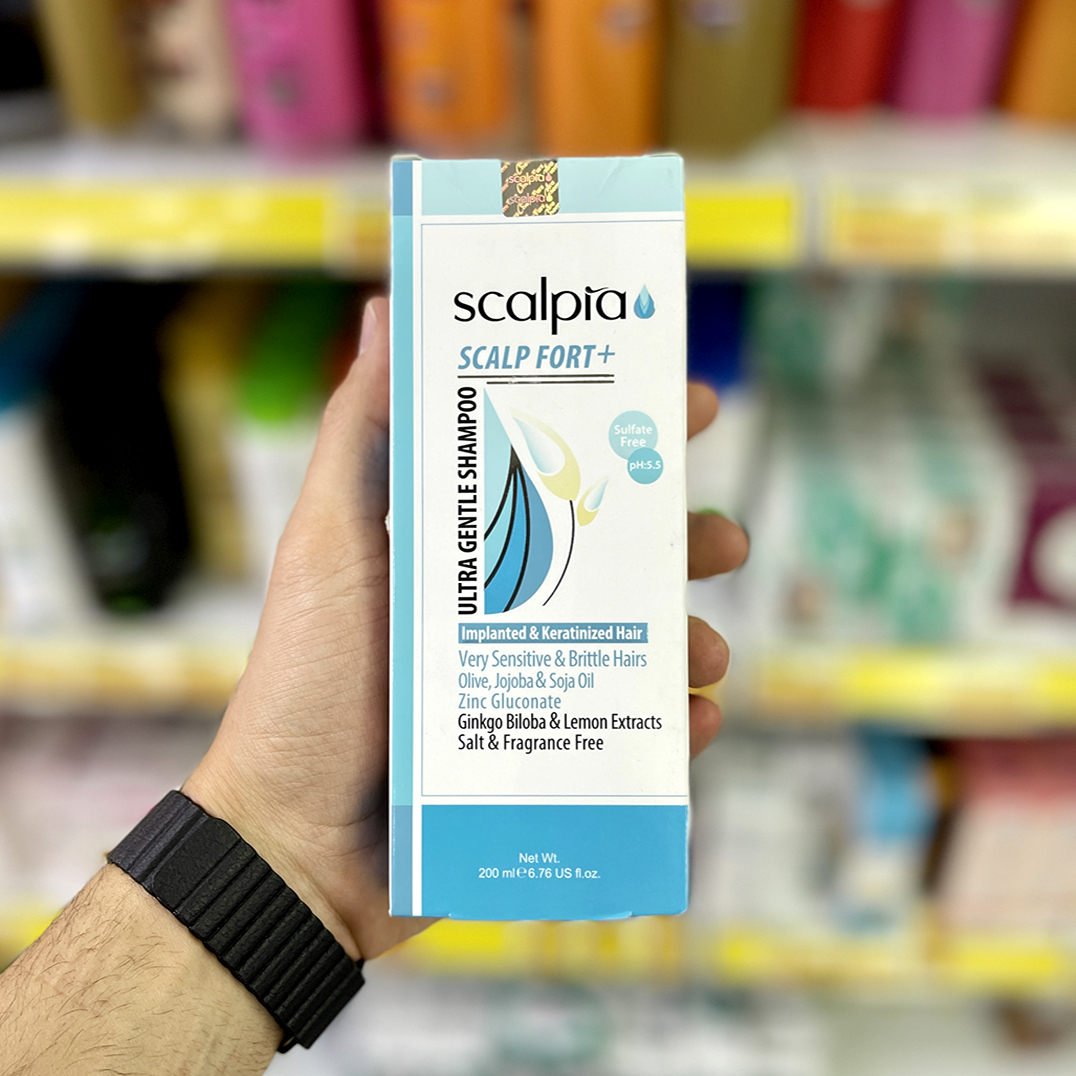 شامپو مو اسکالپیا مدلSCALP FORT+  حجم 200 میلی لیتر