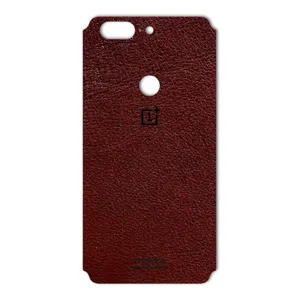 MAHOOT Natural Leather Cover Sticker for OnePlus 5T