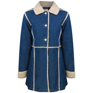 پالتو زنانه مدل جین آستر دار