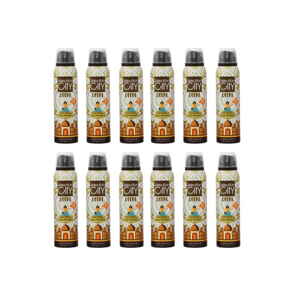 اسپری خوشبو کننده بدن زنانه سلکشن سیتی مدل delhi حجم 150 میلی لیتر مجموعه 12 عددی اسپری خوشبو کننده بدن زنانه سلکشن سیتی مدل delhi حجم 150 میلی لیتر مجموعه 12 عددی
