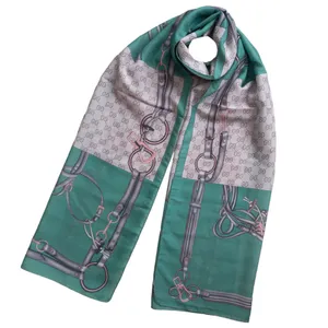 شال زنانه گوچی مدل نخی تابستانی شطرنجی کمربندی چهارخانه