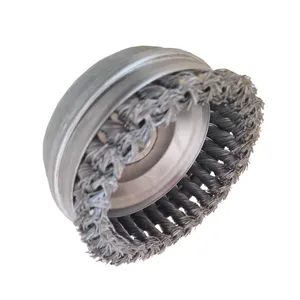 فرچه سیمی کاسه ای صنعت براش مدل AT - 9125 سایز 125 میلی متر 