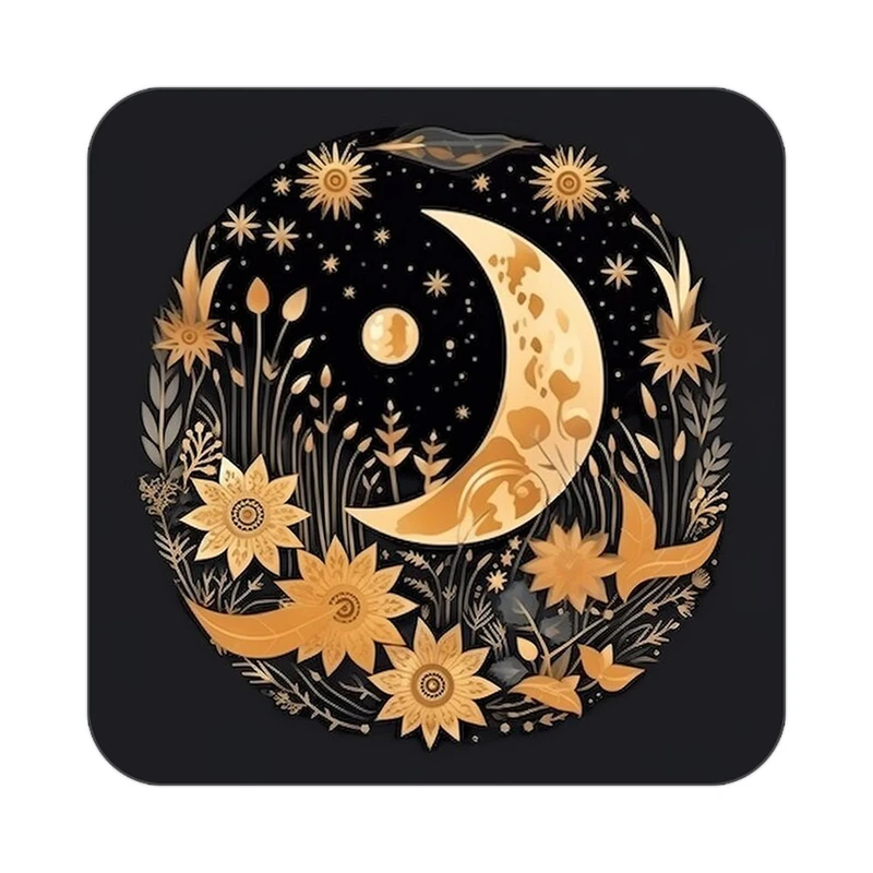 زیر لیوانی کاکتی طرح ماه و ستاره مدل mp53122