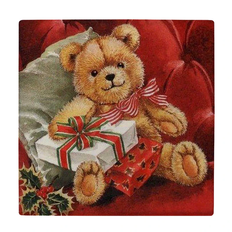  زیر لیوانی  طرح خرس عروسکی کد    6221126_5692