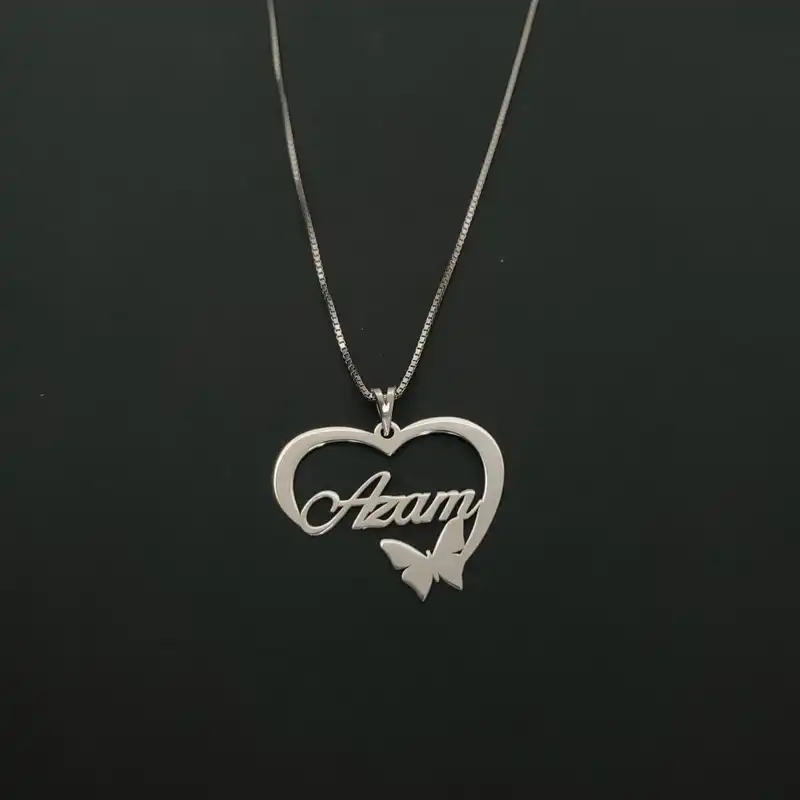 گردنبند نقره زنانه ترمه 1 طرح اعظم کد mas 00803