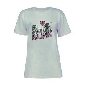 تی شرت آستین کوتاه زنانه مدل بلک پینک  کد L117 رنگ طوسی