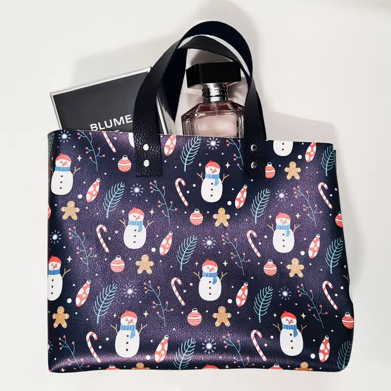 ساک هدیه طرح آدم برفی کریسمس مدل GBA121304