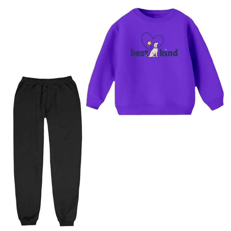 ست سویشرت و شلوار راحتی بچگانه مدل پت کد 5 