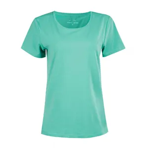 تی شرت آستین کوتاه زنانه جوتی جینز مدل بیسیک کد 1551285 رنگ فیروزه‌ای