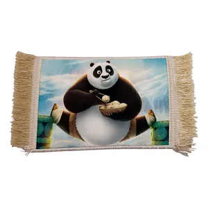 فرش ماشینی دیوارکوب مدل پاندا کونگ فو کار کد 13