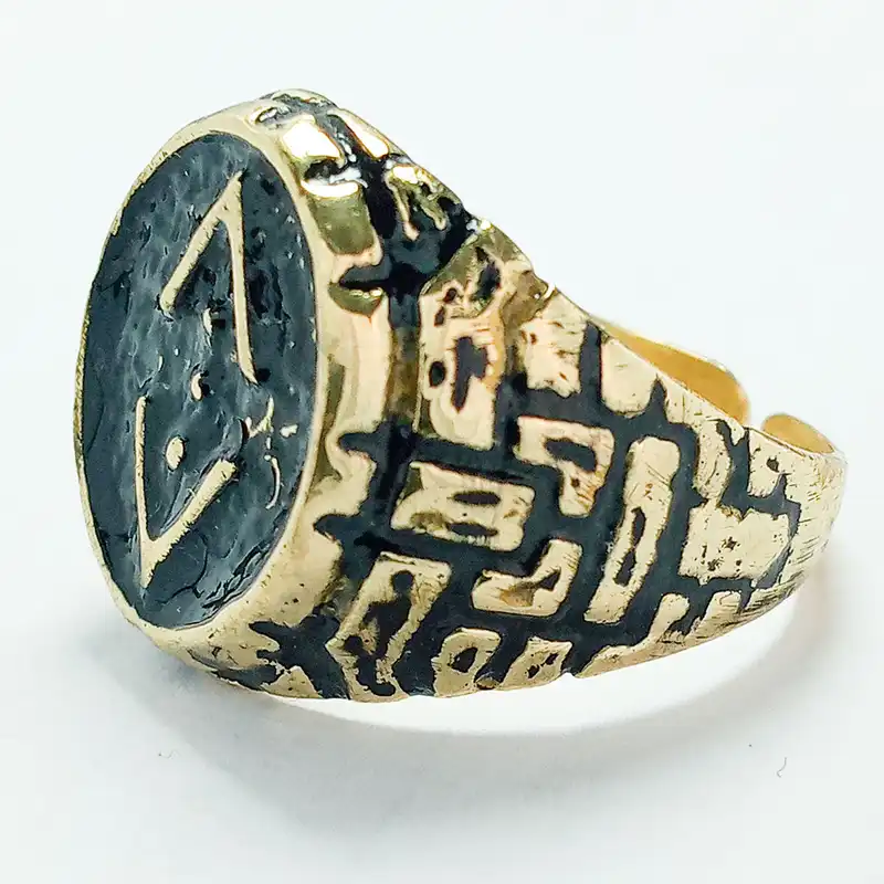 انگشتر مردانه مدل گودال طرح CUKUR کد BRG-SI4