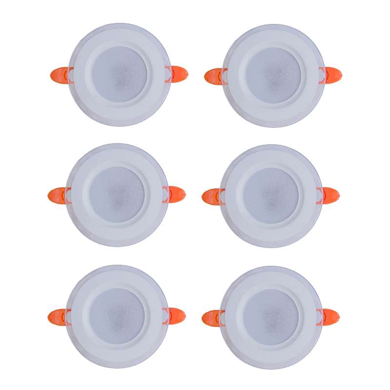 پنل ال ای دی 8 وات صبا لایت مدل دورشیشه بسته 6 عددی