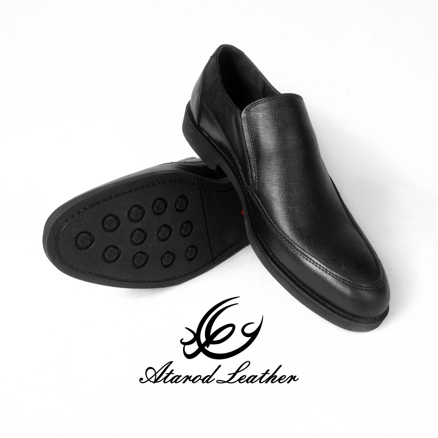 کفش مردانه چرم عطارد مدل چرم طبیعی کد SH96 -  - 9